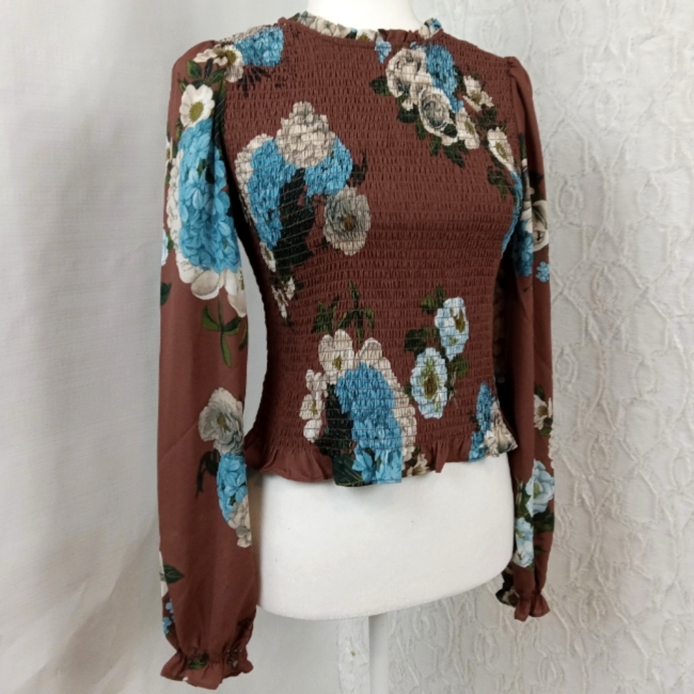 Maison d' Amelie Size S Boho Long Sleeve Blouse